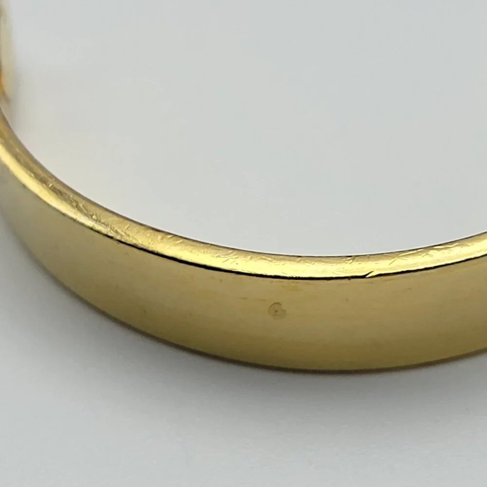 STONEY CREEK G.G. Gold Club 24K Gold Plated Open Cuff Bracelet 6
